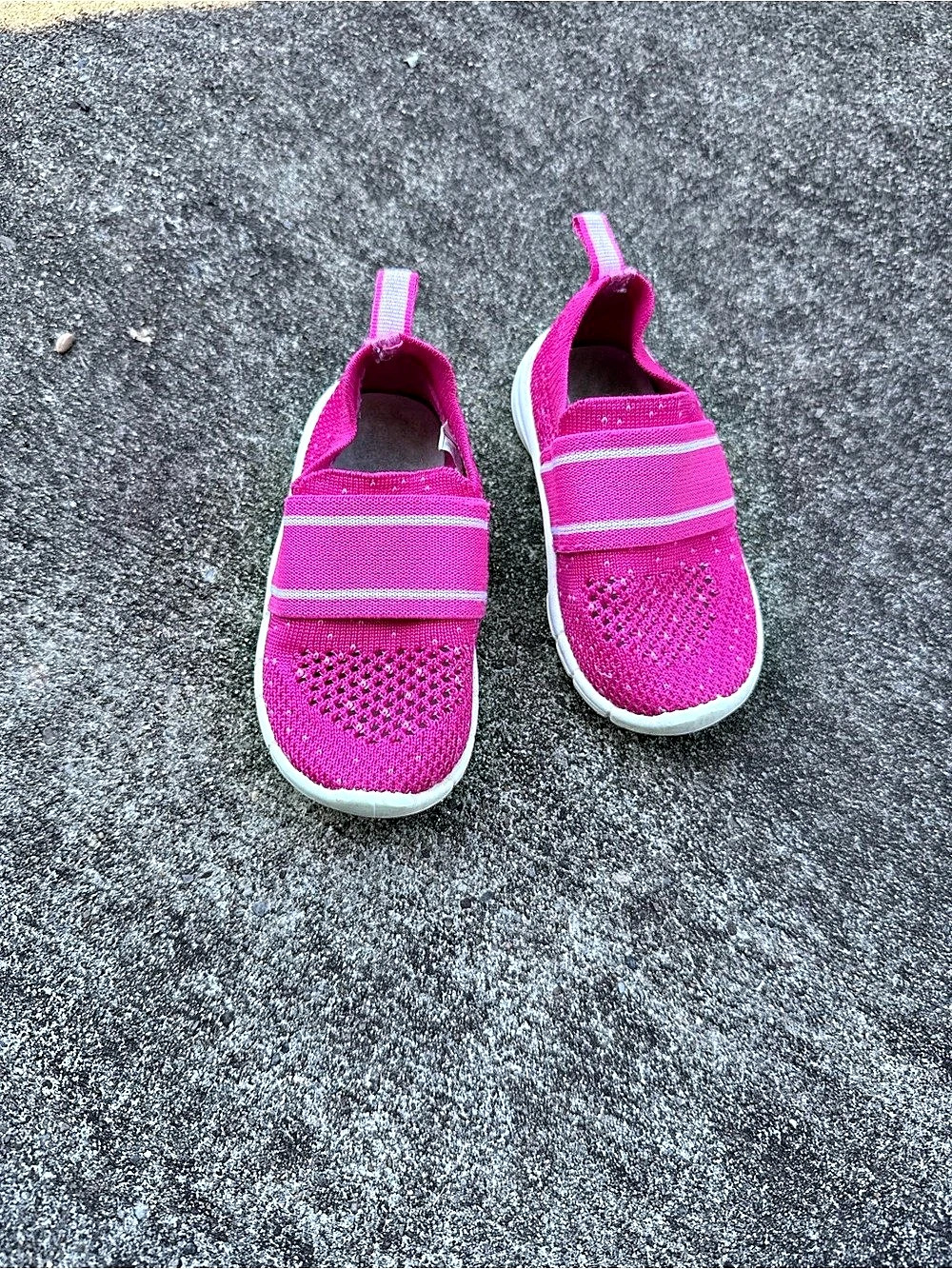 OshKosh B'gosh Powell Girls Pink Slip-On Sneakers US 8